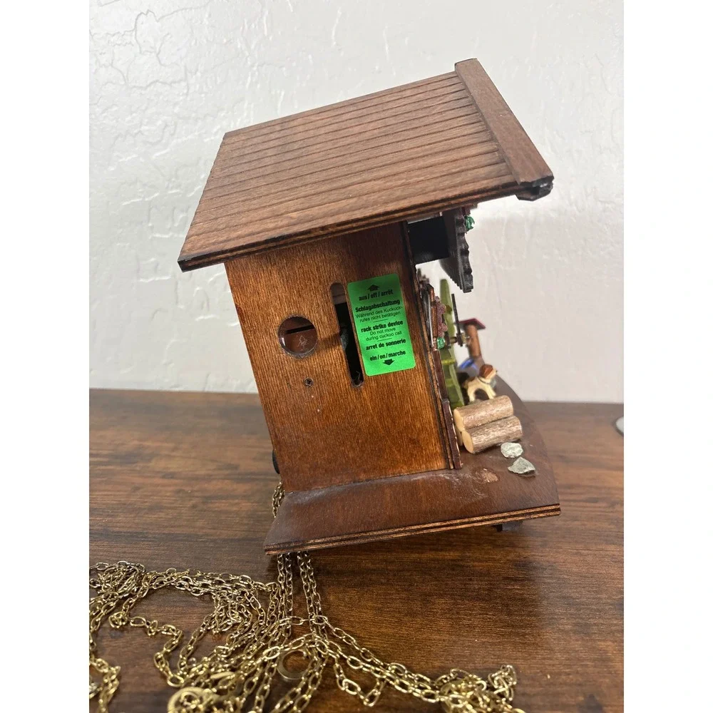 VdS Original Black Forest Cuckoo Clock Made in Germany Wood Chalet Pinecone